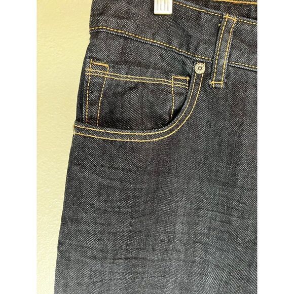 Inc. International Concepts Barcelona Relaxed Fit Blue Jeans. Dark Wash. Size 32 - Picture 3 of 10